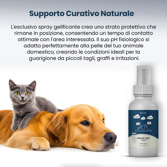 Spray idrogel per cani Kutta per la cura della pelle