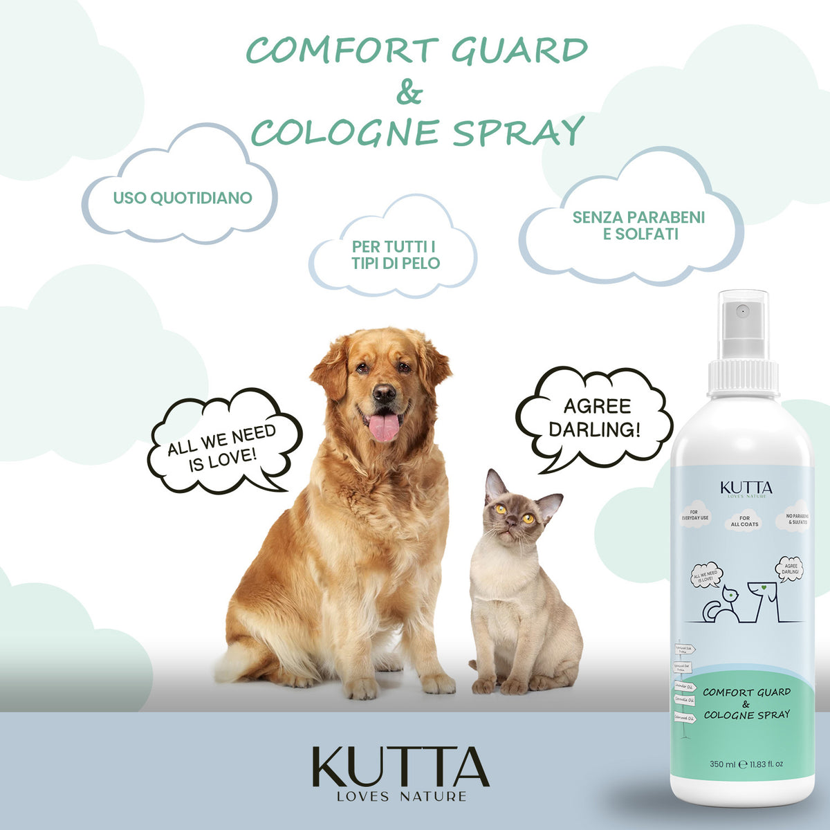 Kutta spray antiparassitario per cani 350 ml