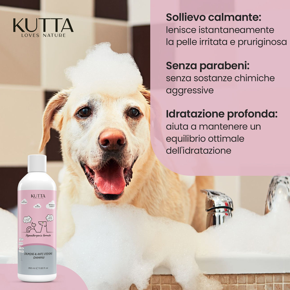 Kutta shampoo antiprurito per cani 350 ml