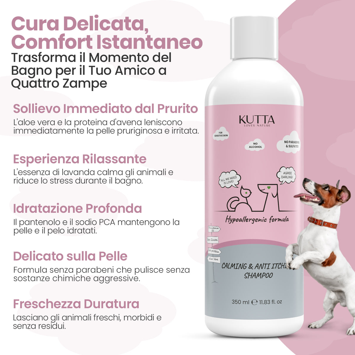 Kutta shampoo antiprurito per cani 350 ml
