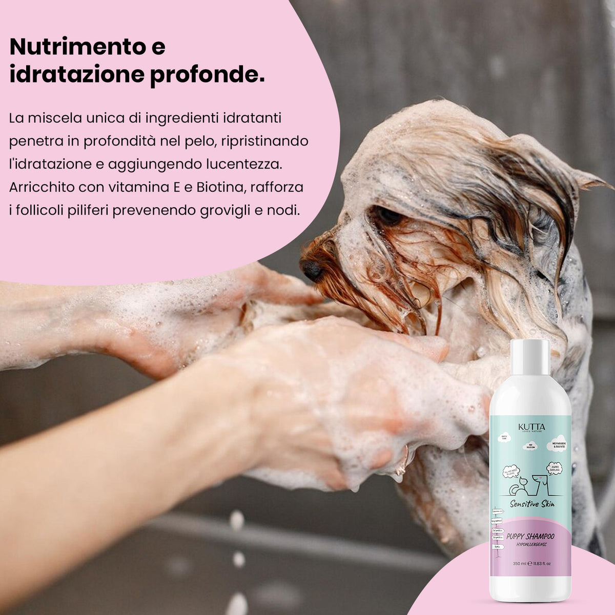 Shampoo per cuccioli Kutta pelle sensibile