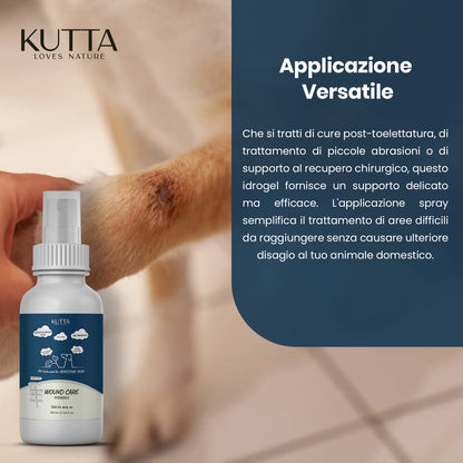 Spray idrogel per cani Kutta per la cura della pelle