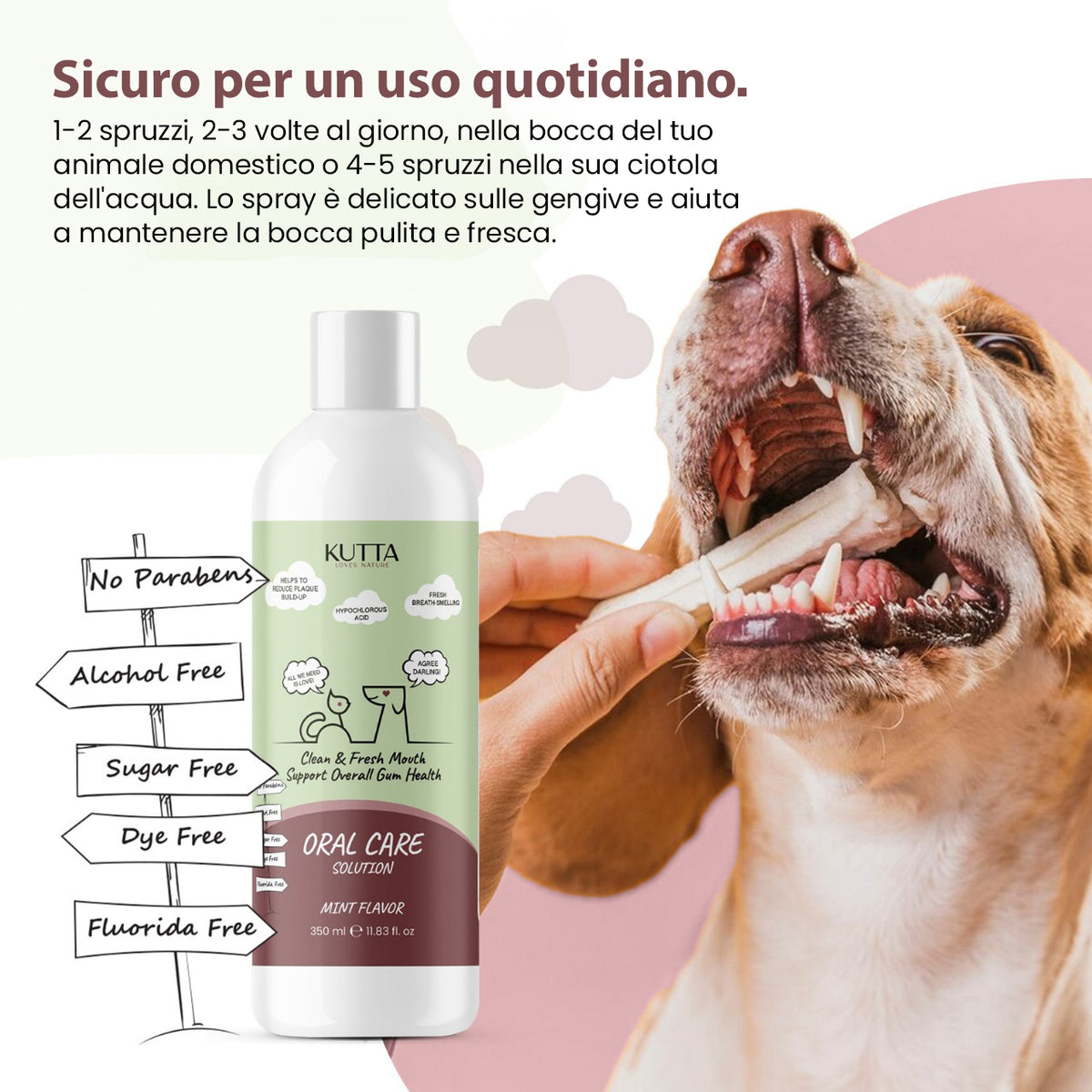 Kutta spray dentale per cani 350 ml